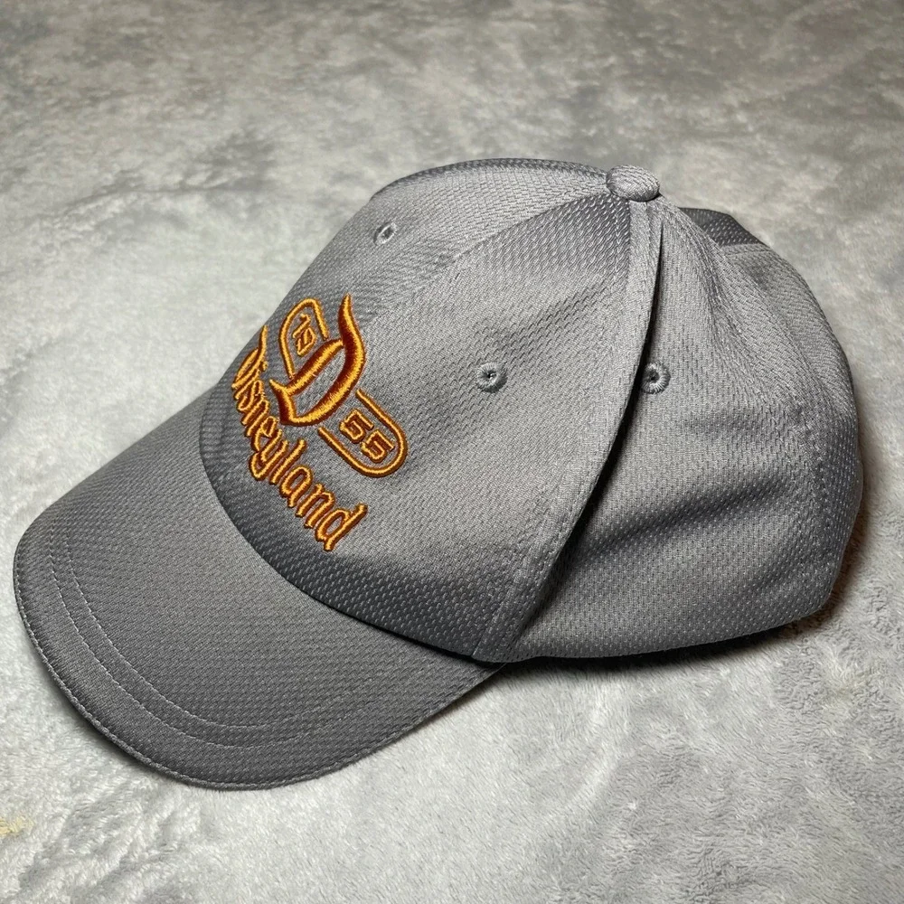 Disney Parks Disneyland Hat Adult Grey Mesh Performance Baseball Cap Adjustable